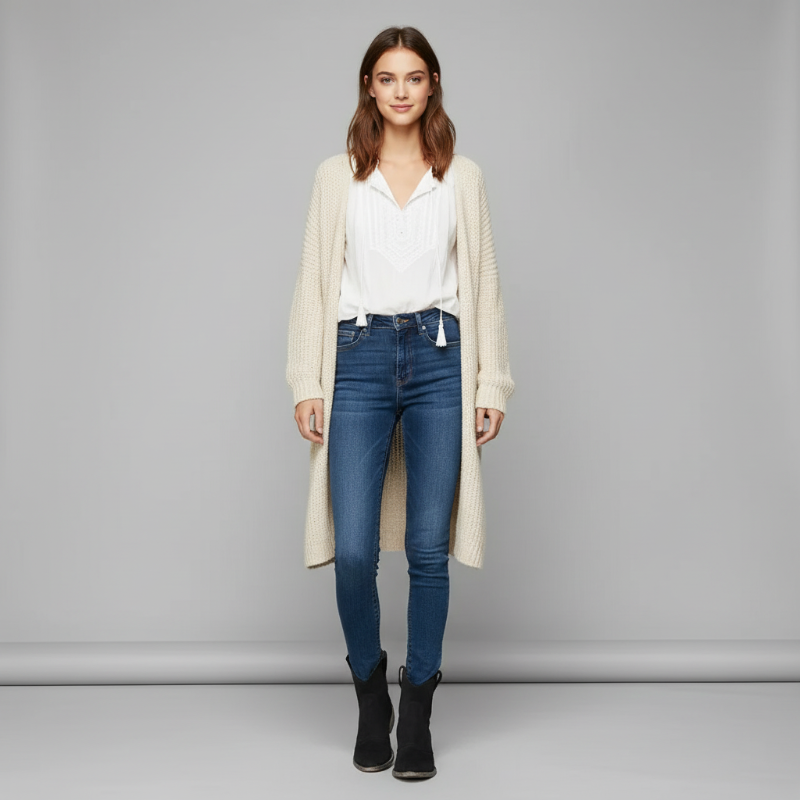 Stijlvolle western enkellaarzen voor dames met comfortabele hak