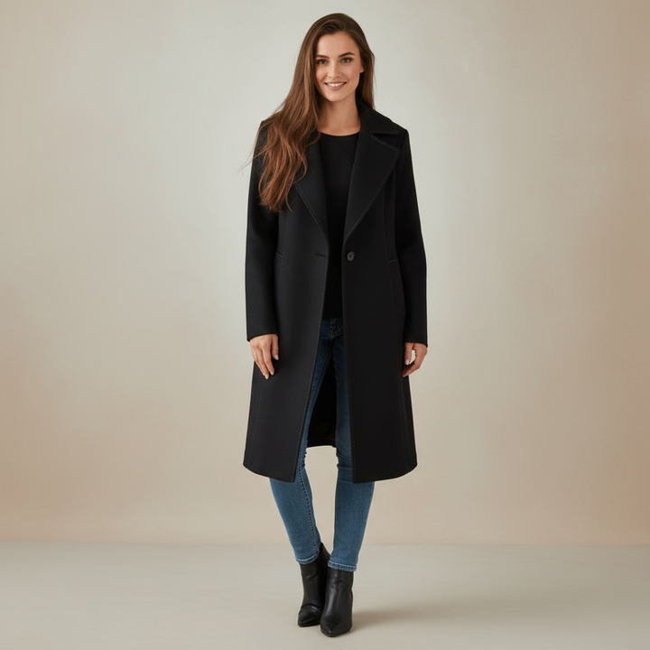 Elegante oversized jas voor dames, warme en stijlvolle winterjas