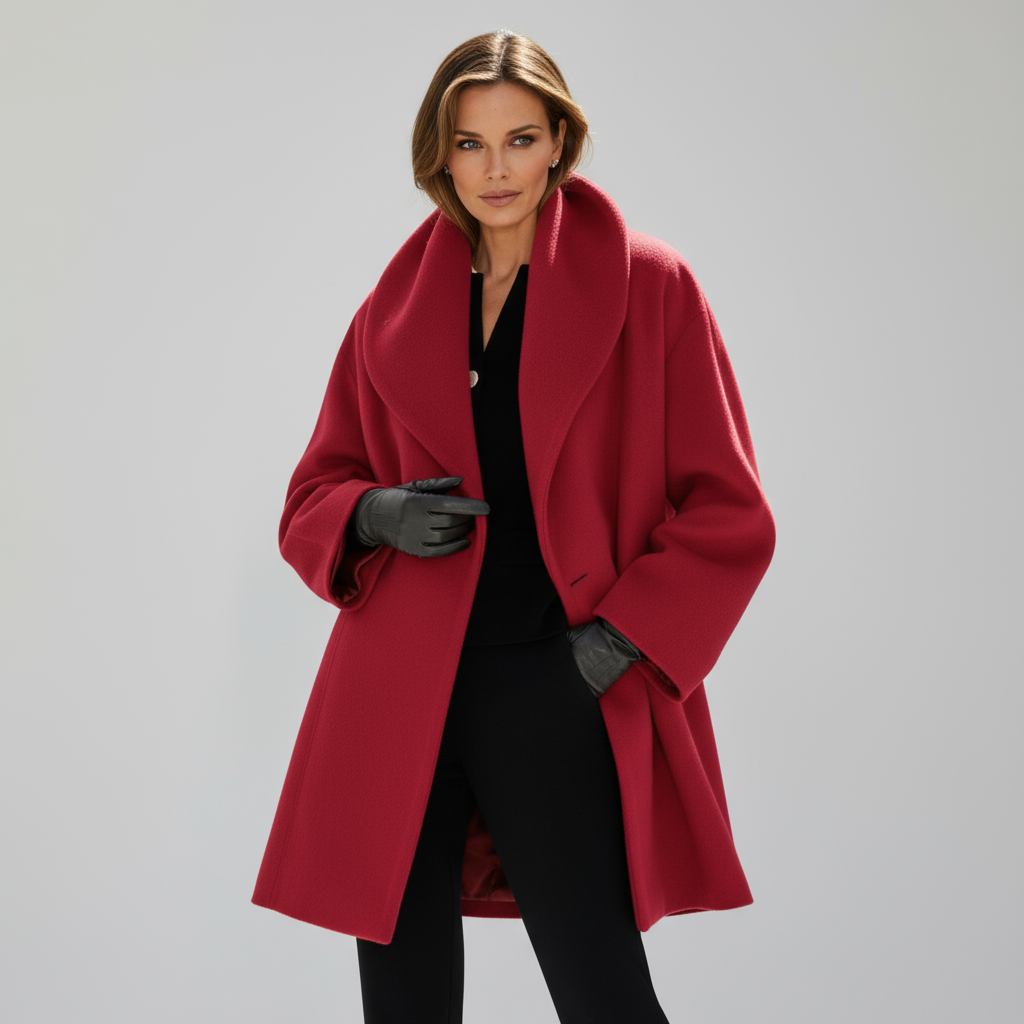 Elegante oversized jas voor dames, warme en stijlvolle winterjas