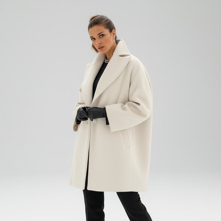 Elegante oversized jas voor dames, warme en stijlvolle winterjas
