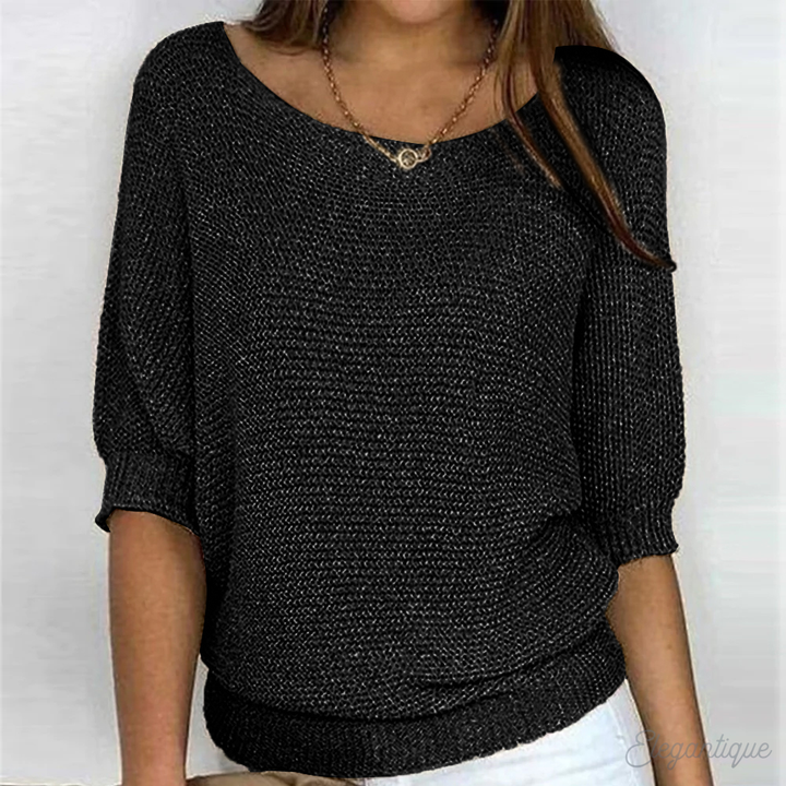 Lieke – Gebreide Trui Met Elegante Textuur