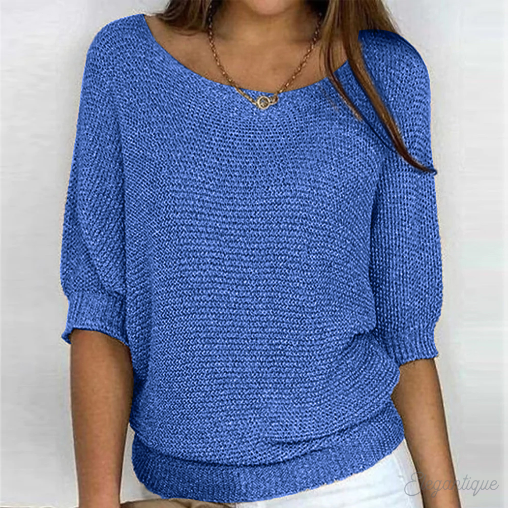 Lieke – Gebreide Trui Met Elegante Textuur