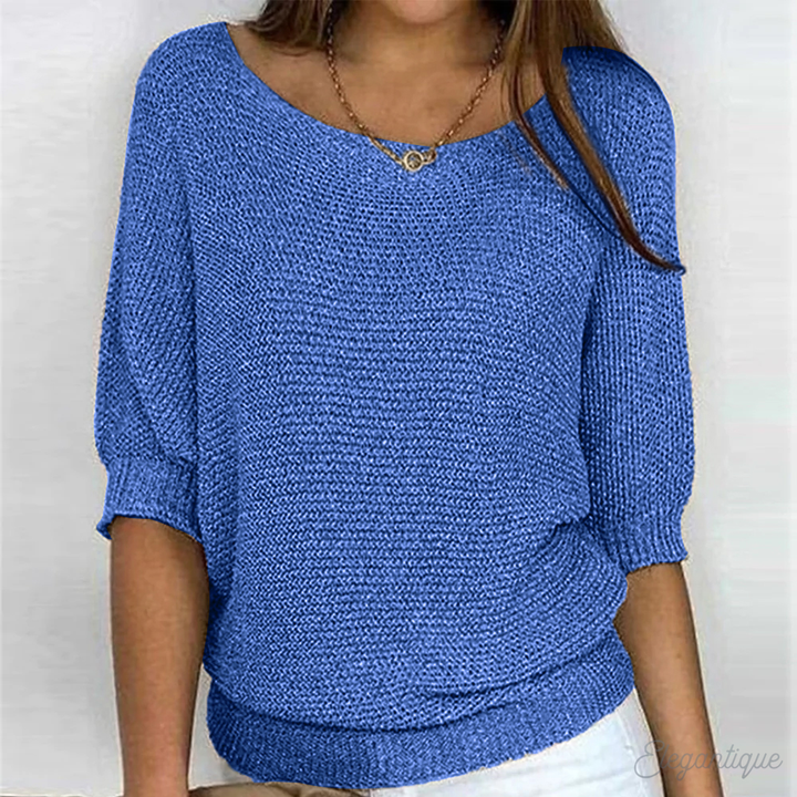 Lieke – Gebreide Trui Met Elegante Textuur