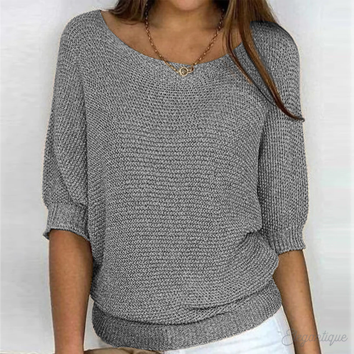 Lieke – Gebreide Trui Met Elegante Textuur