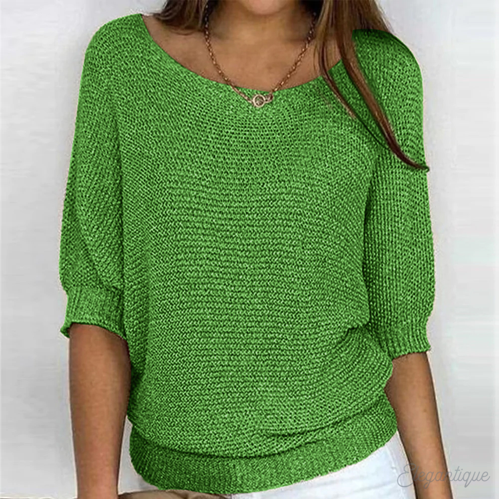 Lieke – Gebreide Trui Met Elegante Textuur