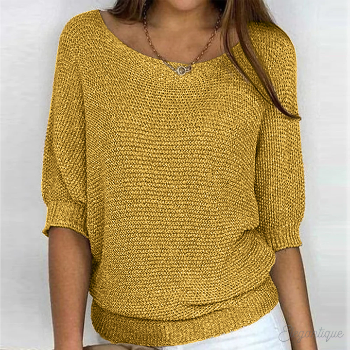Lieke – Gebreide Trui Met Elegante Textuur