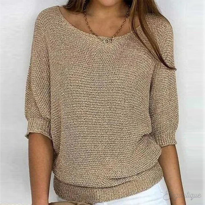 Lieke – Gebreide Trui Met Elegante Textuur