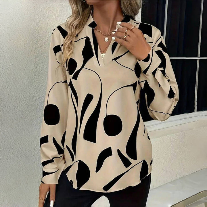 Elegante dames blouse met lange mouwen, stijlvol en comfortabel voor elke gelegenheid