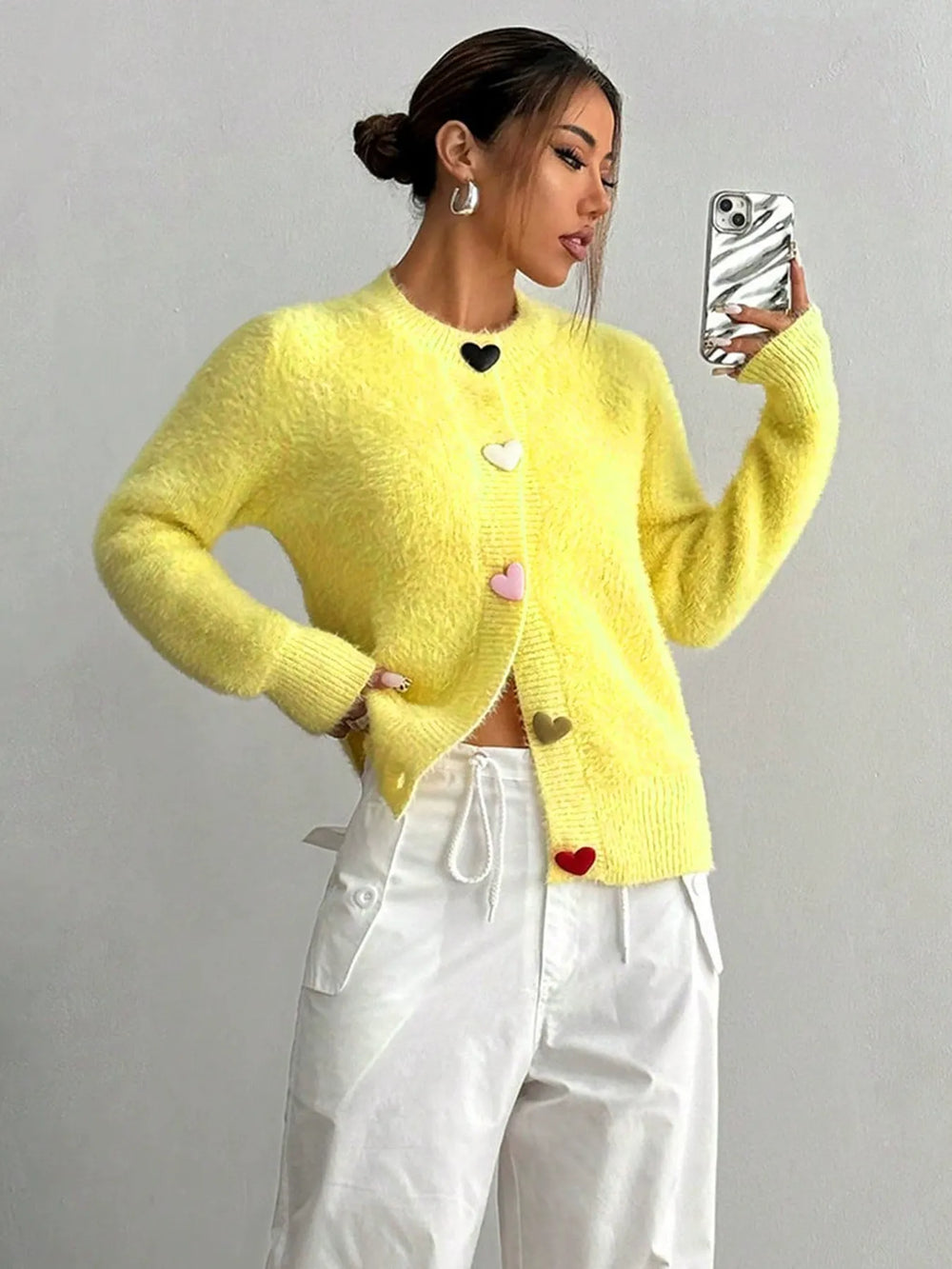 Eveline zachte gebreide cardigan voor dames, casual, comfortabel en elegant vest