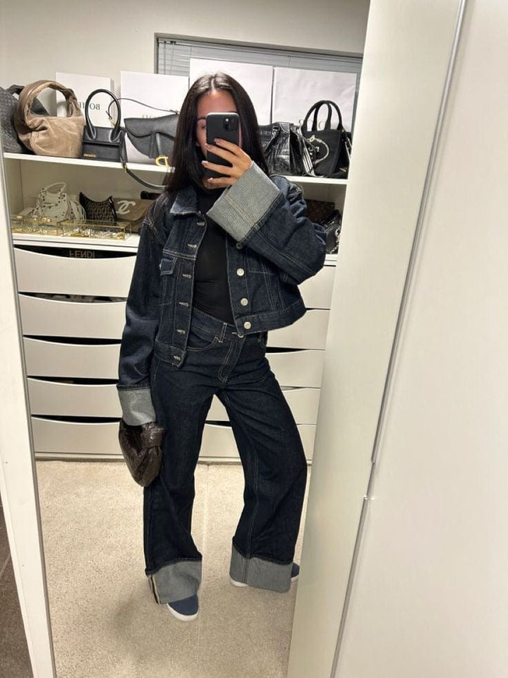 Saphira – Denim Tweedelige Set