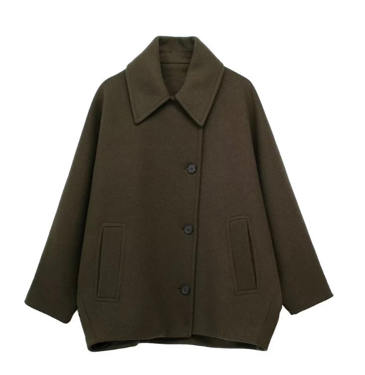 Fientje – Oversized wollen jas