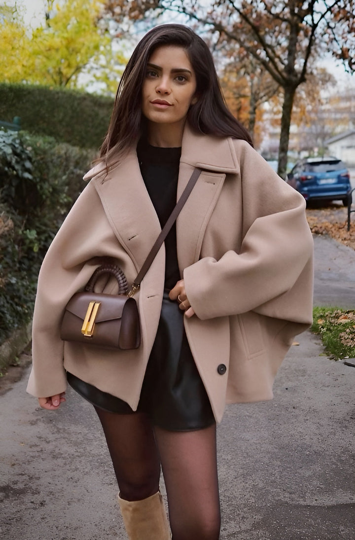 Fientje – Oversized wollen jas