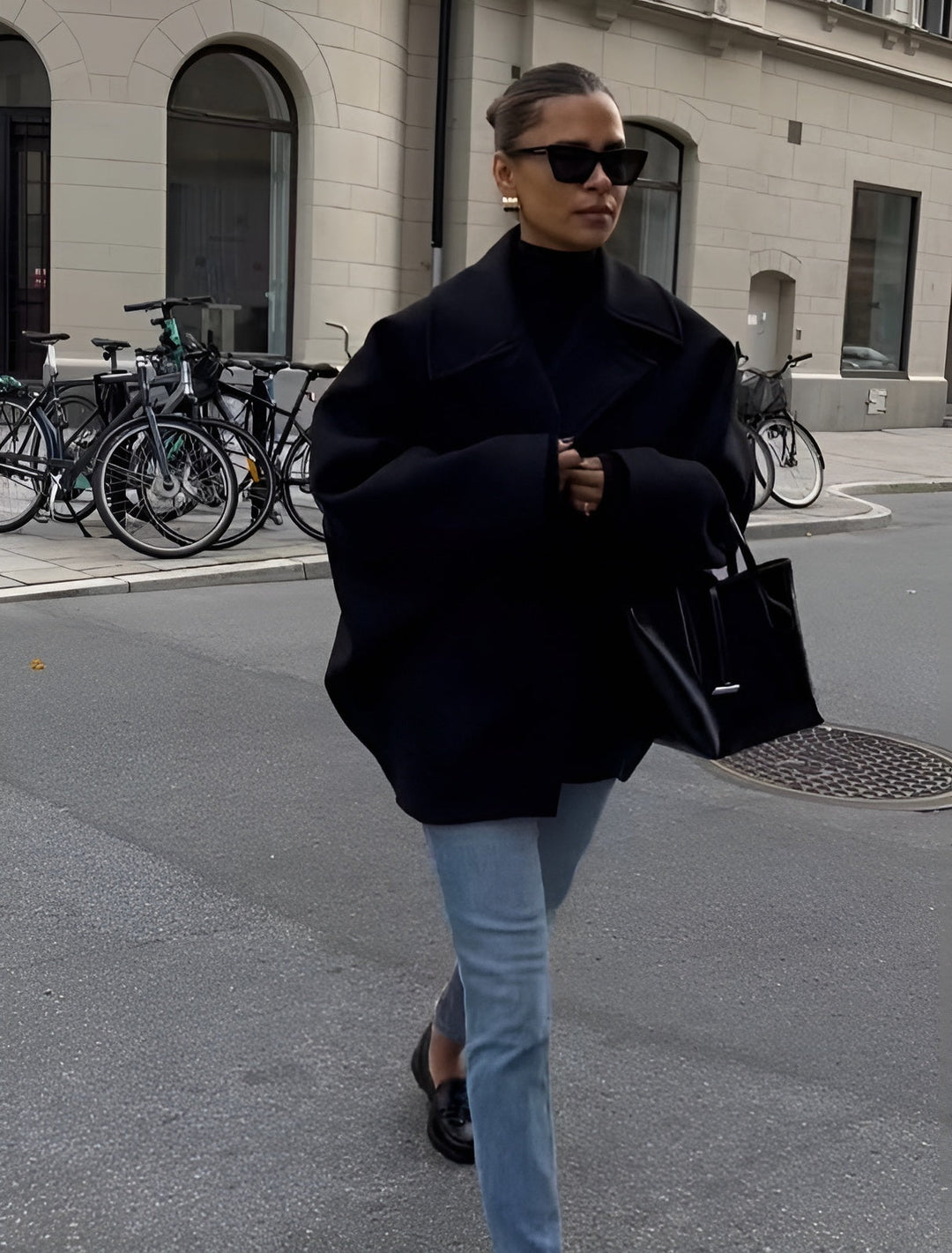 Fientje – Oversized wollen jas
