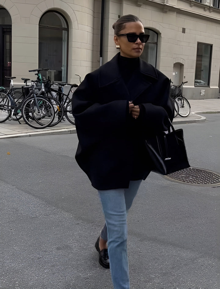 Fientje – Oversized wollen jas