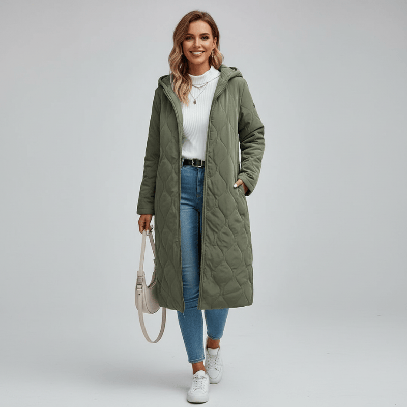 Camille gewatteerd katoenen jack voor dames van Lenoriva – elegant en licht jack met stijlvolle afwerking