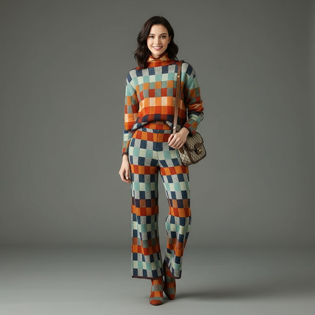 Alizée gezellige retro damestrui van Lenoriva – zachte gebreide trui met vintage charme en moderne elegantie