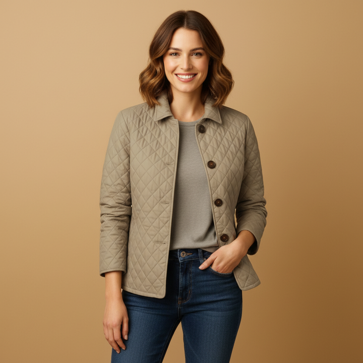 Gewatteerde damesjas, warme en stijlvolle winterjas voor vrouwen