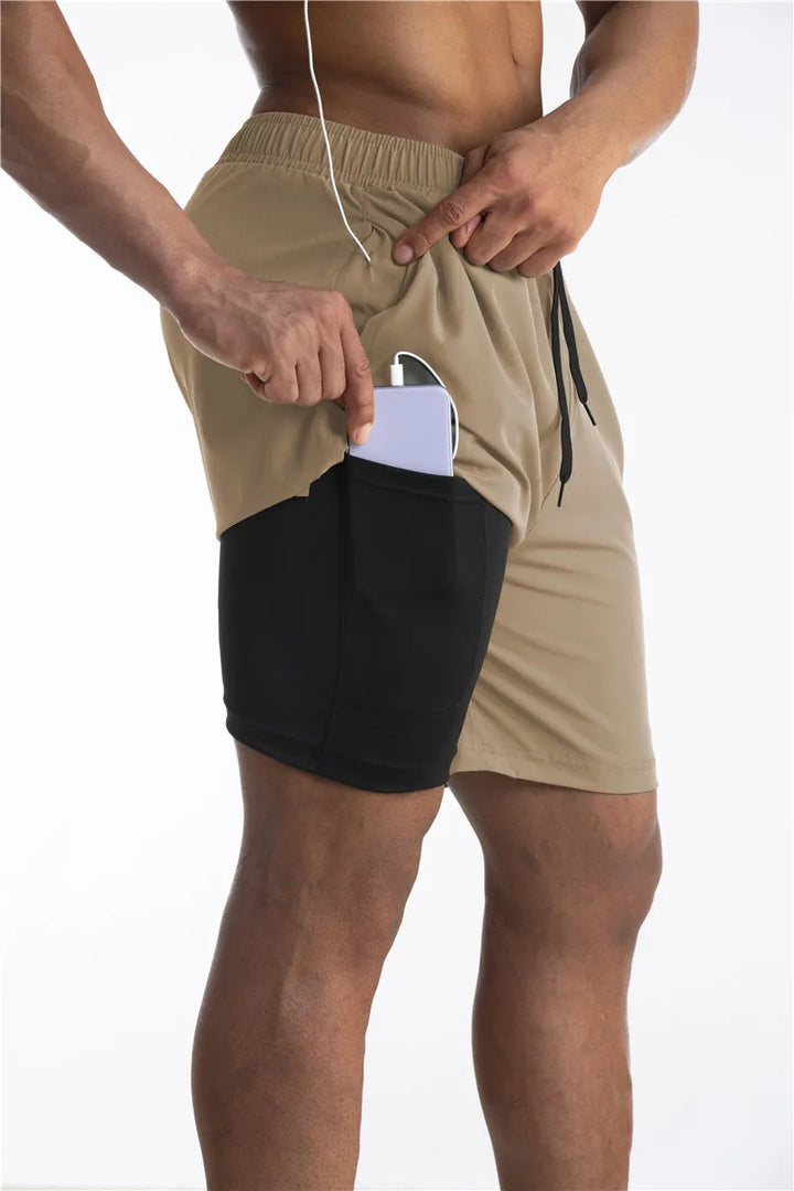Titan – Hardloopshorts Met Voering En Telefoonvak