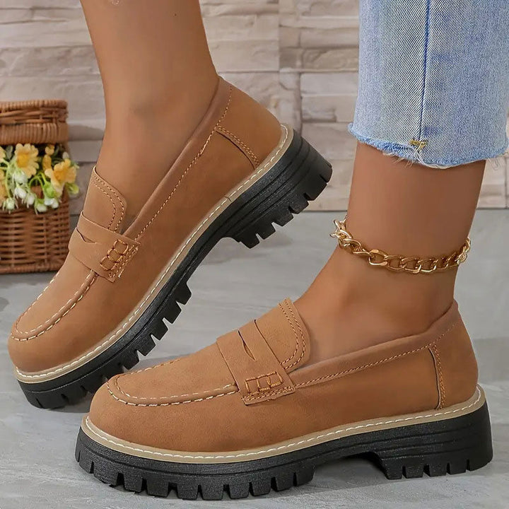 Daphné – Comfortabele Plateau Loafers