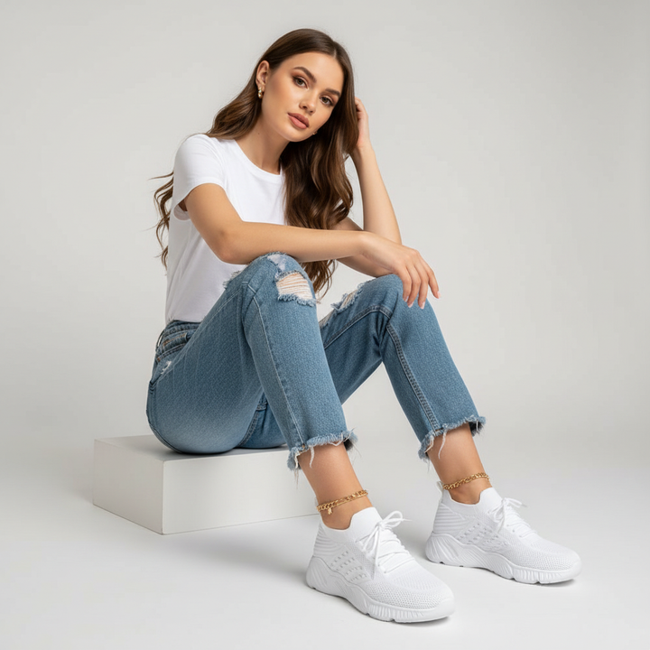Dames orthopedische sneakers in comfortabel en stijlvol design