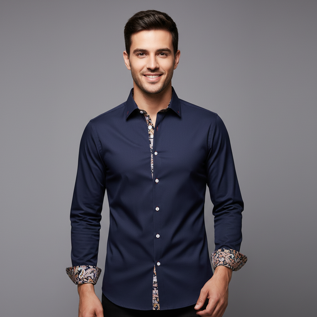 Modern slim fit overhemd voor stijlvolle herenlook