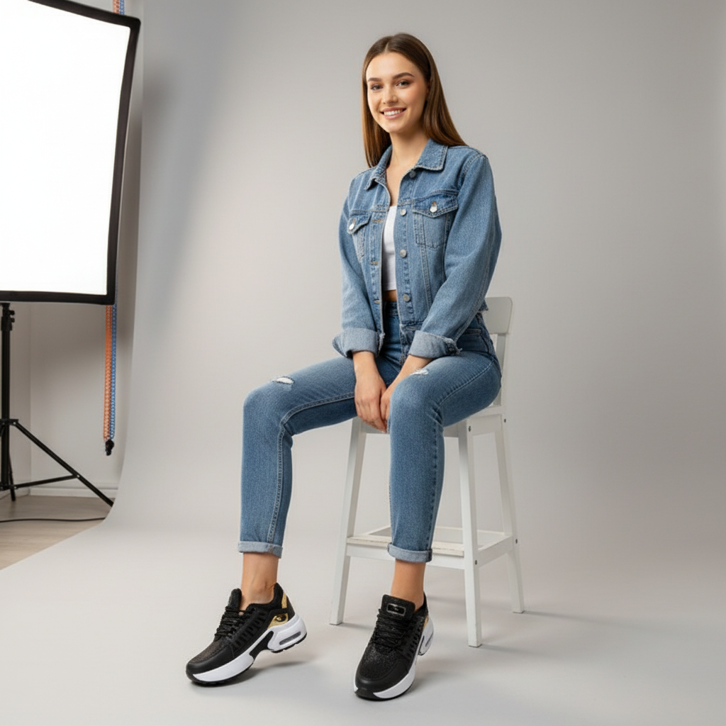 Orthopedische sneakers met ergonomisch ontwerp en ademend materiaal