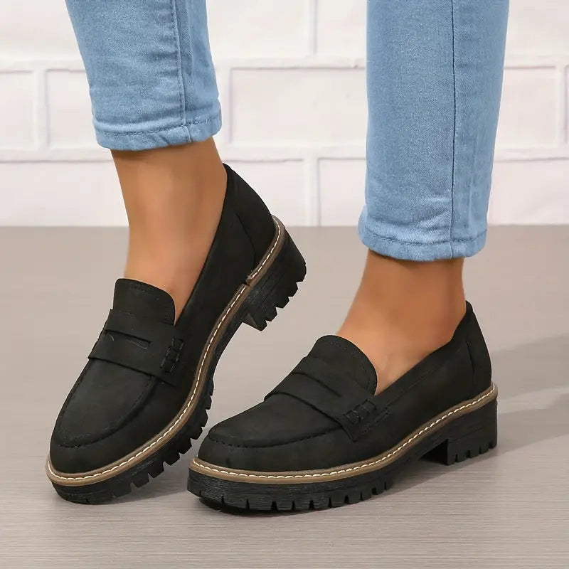 Daphné – Comfortabele Plateau Loafers