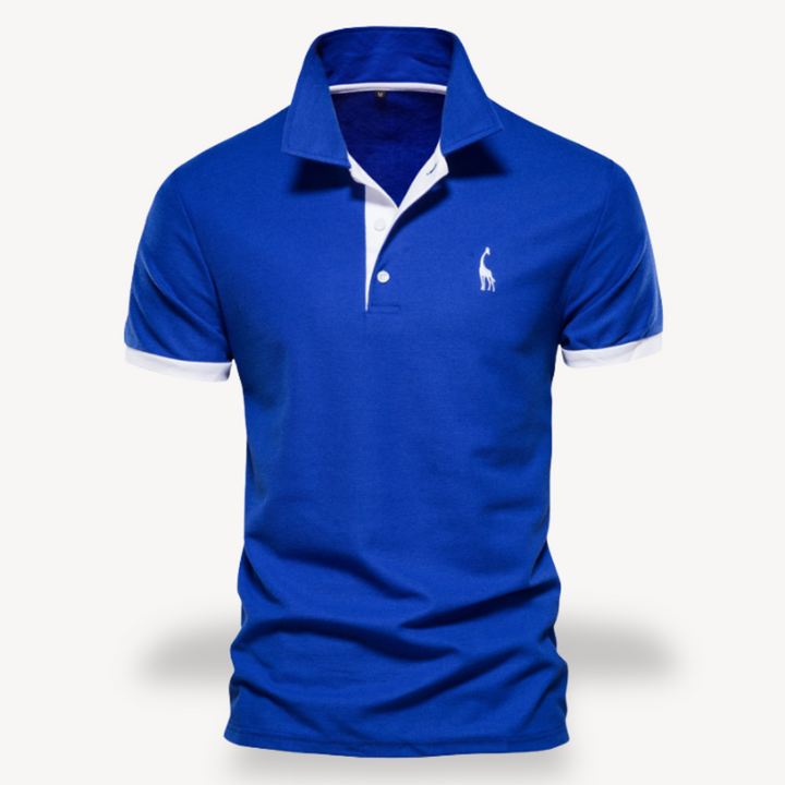 Slim fit poloshirt voor heren van katoen, stijlvol en comfortabel