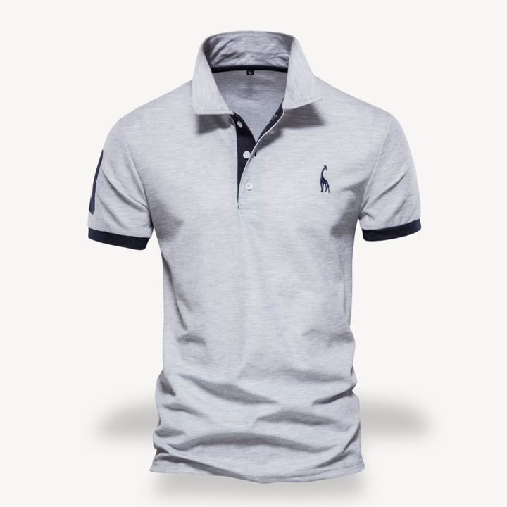 Slim fit poloshirt voor heren van katoen, stijlvol en comfortabel
