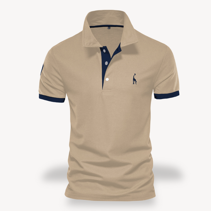 Slim fit poloshirt voor heren van katoen, stijlvol en comfortabel