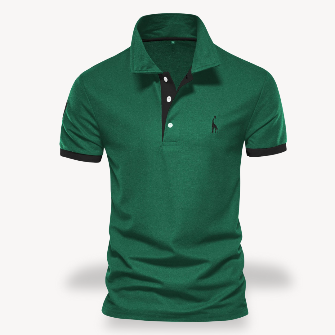Slim fit poloshirt voor heren van katoen, stijlvol en comfortabel