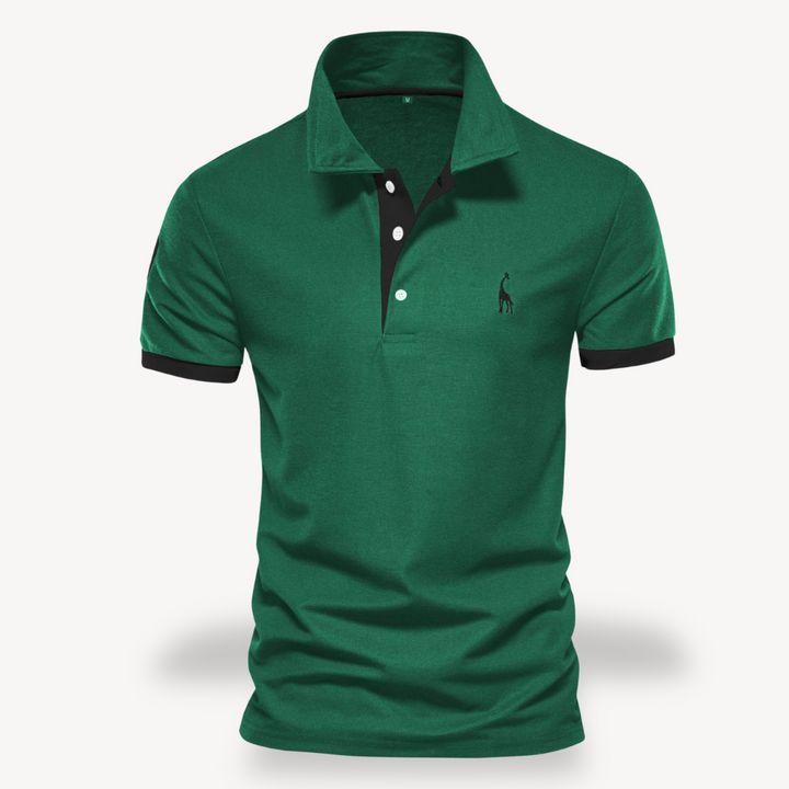 Slim fit poloshirt voor heren van katoen, stijlvol en comfortabel