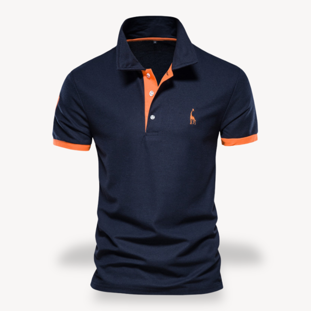 Slim fit poloshirt voor heren van katoen, stijlvol en comfortabel