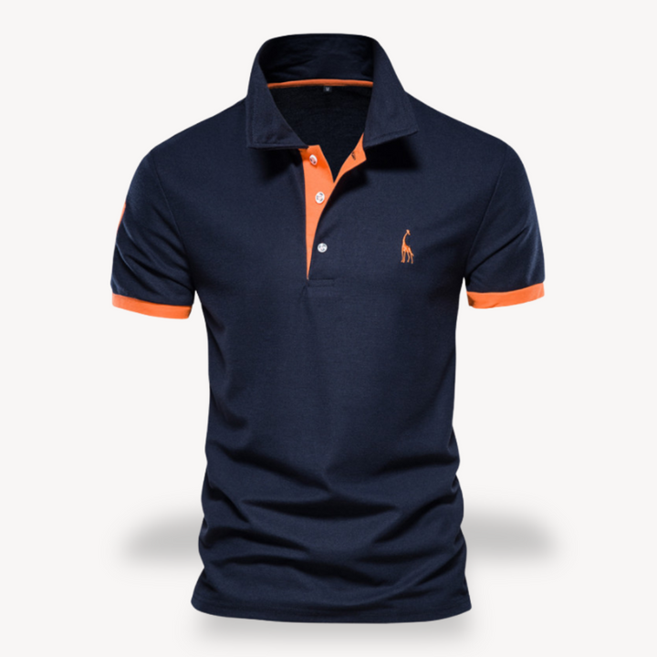 Slim fit poloshirt voor heren van katoen, stijlvol en comfortabel