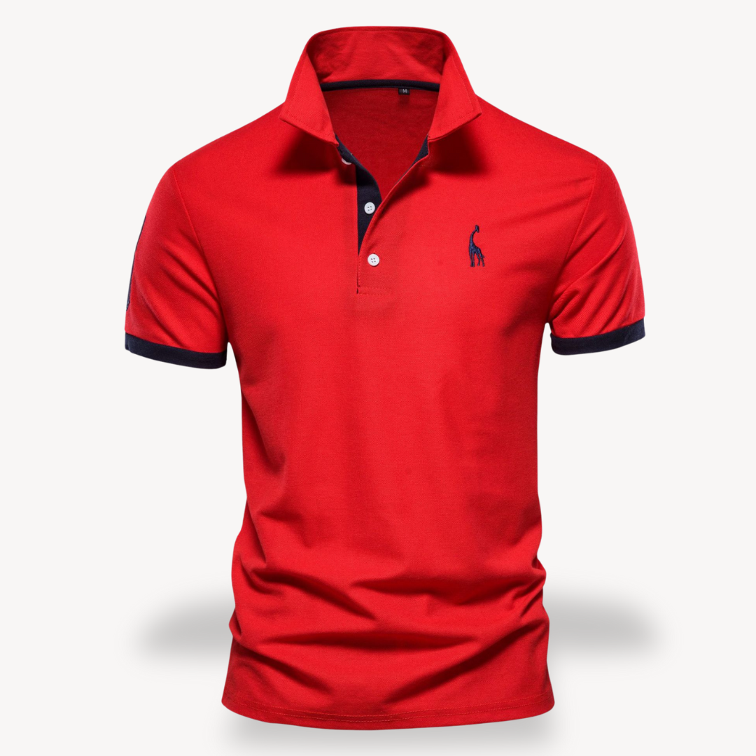 Slim fit poloshirt voor heren van katoen, stijlvol en comfortabel
