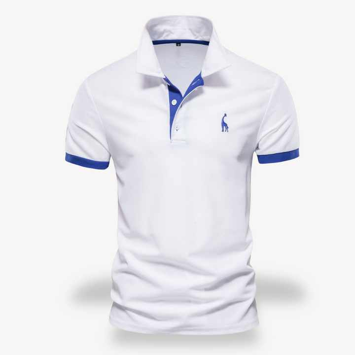 Slim fit poloshirt voor heren van katoen, stijlvol en comfortabel