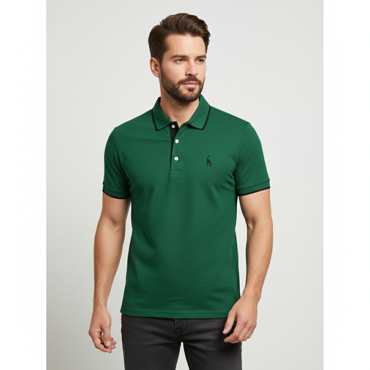 Slim fit poloshirt voor heren van katoen, stijlvol en comfortabel