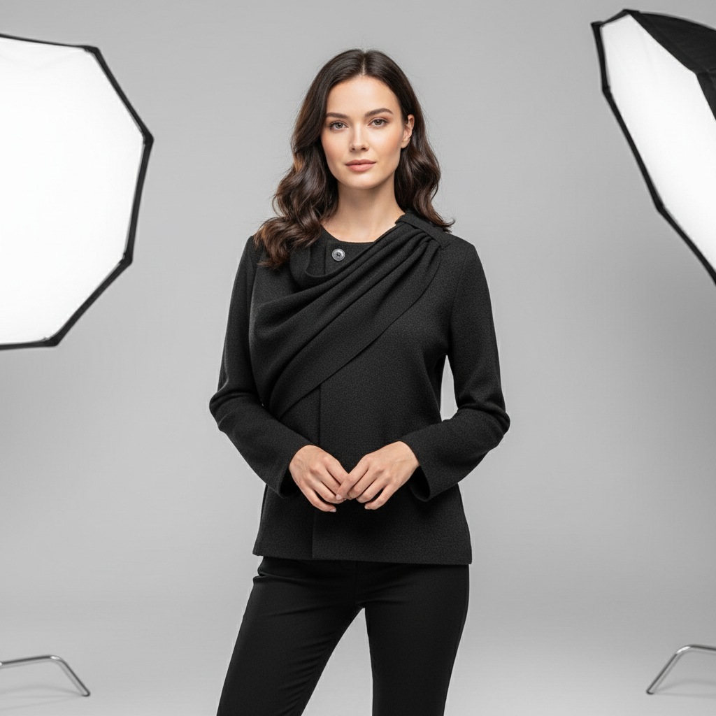 Dames cape jas in elegant en modieus design
