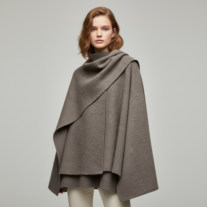 Dames cape jas in elegant en modieus design