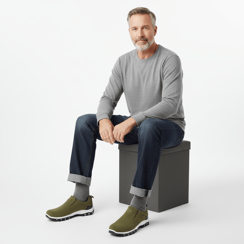 Heren orthopedische wandelschoenen met ademend en lichtgewicht ontwerp