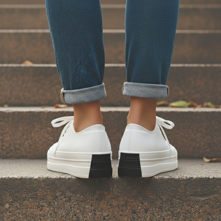 Moderne chunky platform sneakers voor dames met trendy streetstyle look