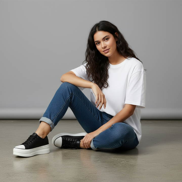 Moderne chunky platform sneakers voor dames met trendy streetstyle look