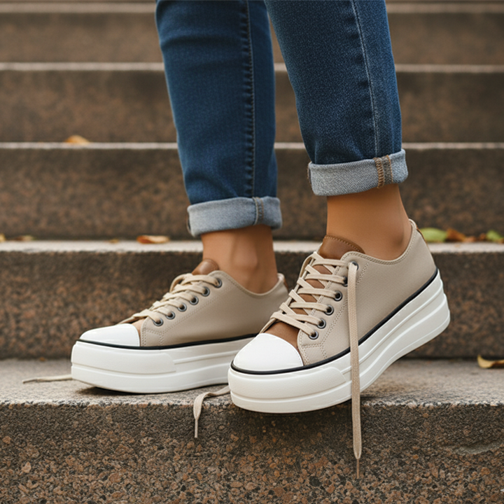 Moderne chunky platform sneakers voor dames met trendy streetstyle look