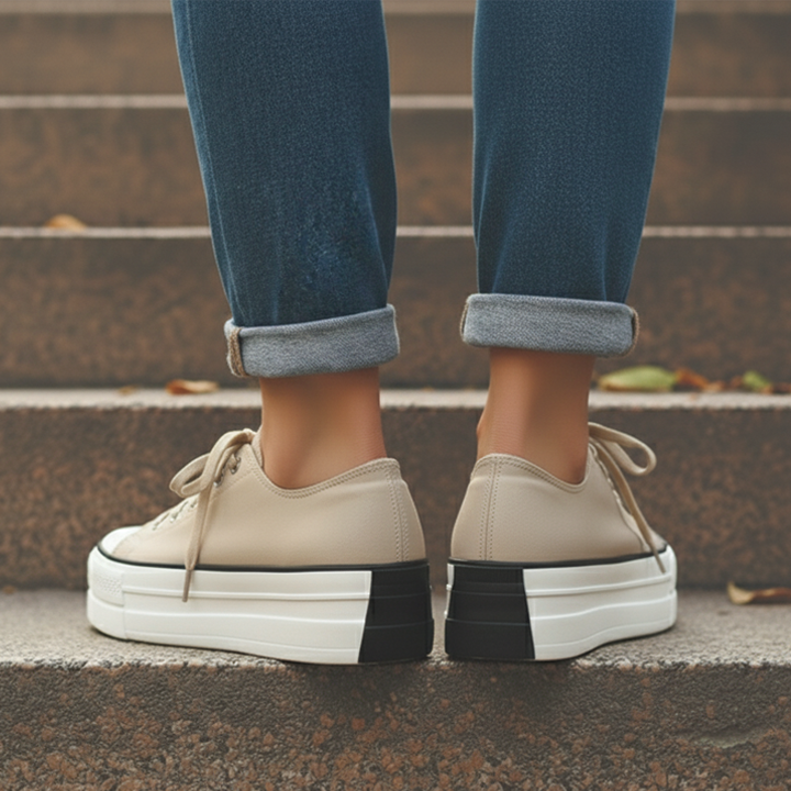 Moderne chunky platform sneakers voor dames met trendy streetstyle look