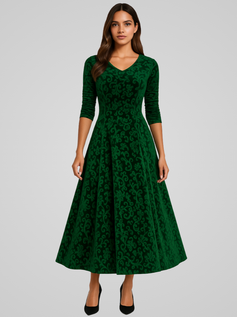 Fiora – Velvet Maxi Jurk