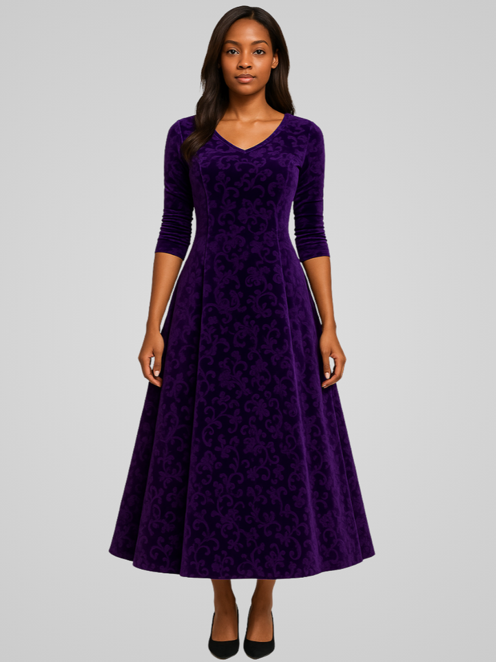 Fiora – Velvet Maxi Jurk