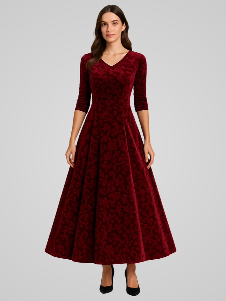 Fiora – Velvet Maxi Jurk