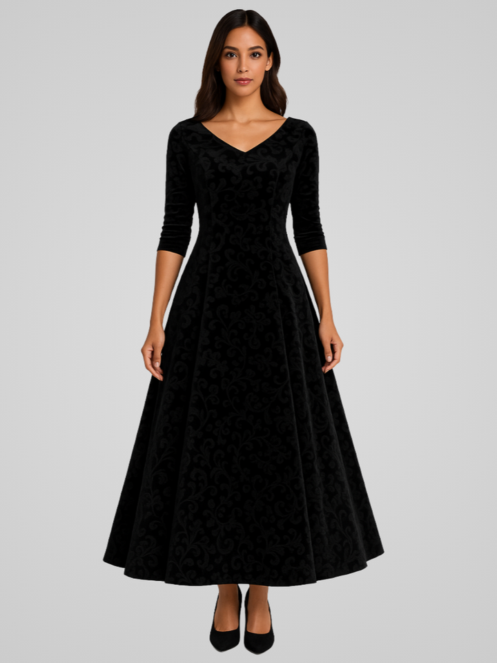 Fiora – Velvet Maxi Jurk