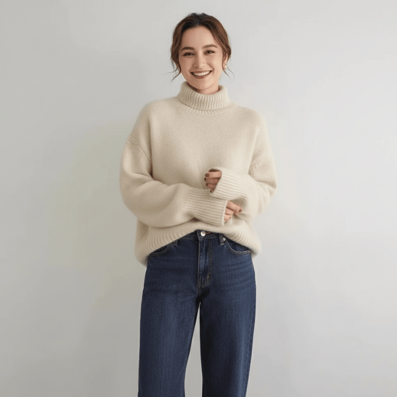 Mireille kasjmier coltrui van Lenoriva – zachte damestrui met luxe uitstraling