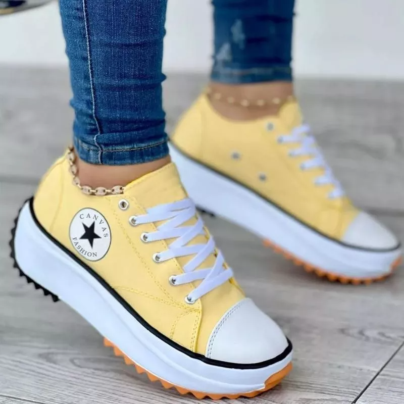 Orthopedische dames sneakers met zachte zool en moderne look